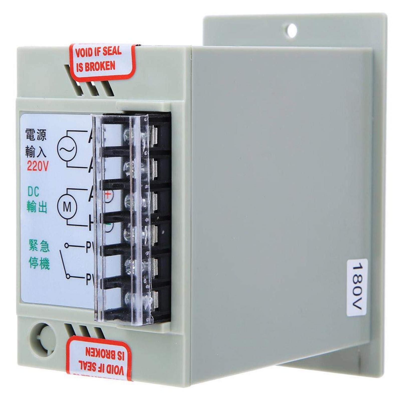 220V AC Motor Speed Controller - DC 0-180V Output, Variable Speed Governor for Packaging Equipment & Industrial Machinery | Perfect for Conveyor Belts, Mixers, Fans & More