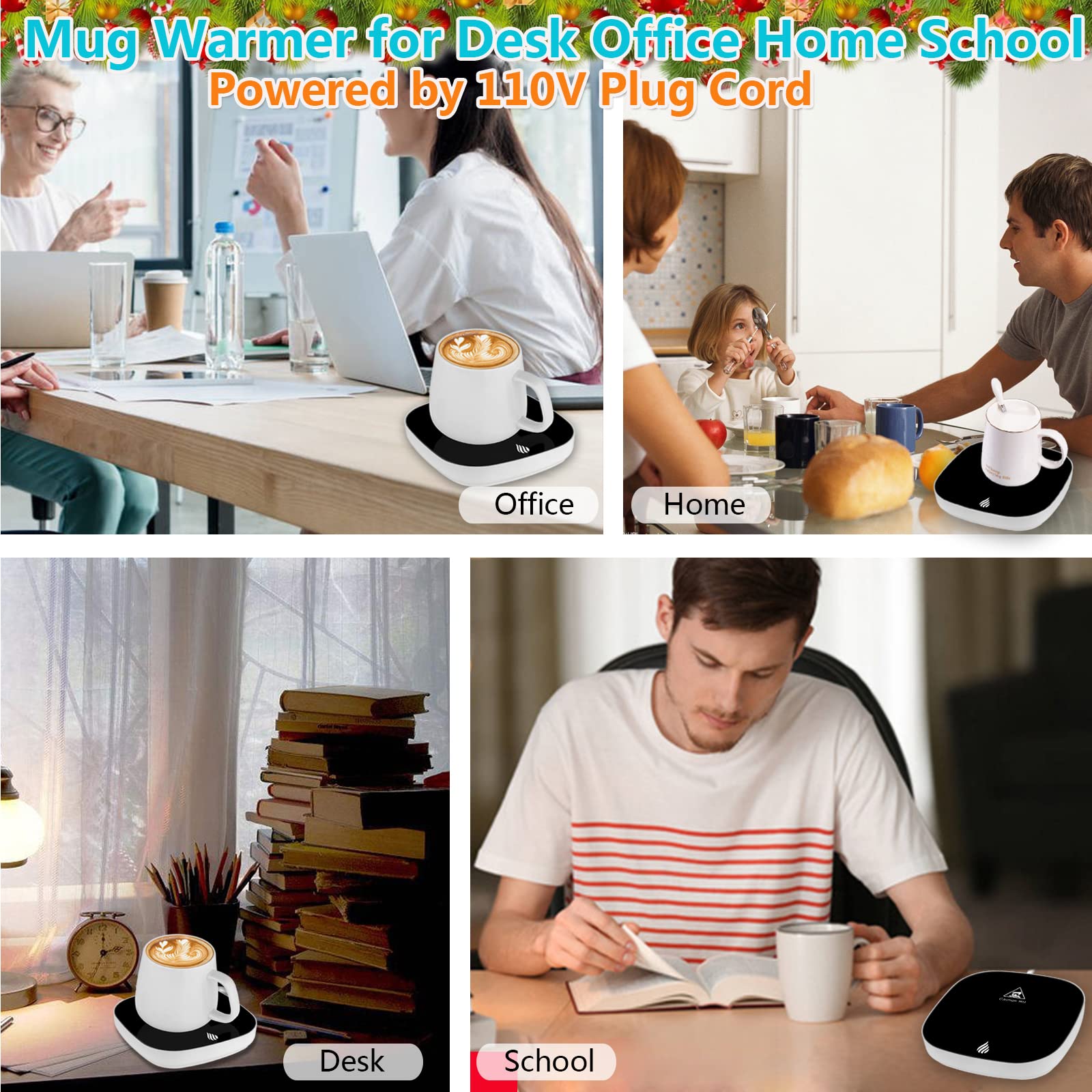 Auto Shut Off Coffee Mug Warmer for Desk - Office & Home Use