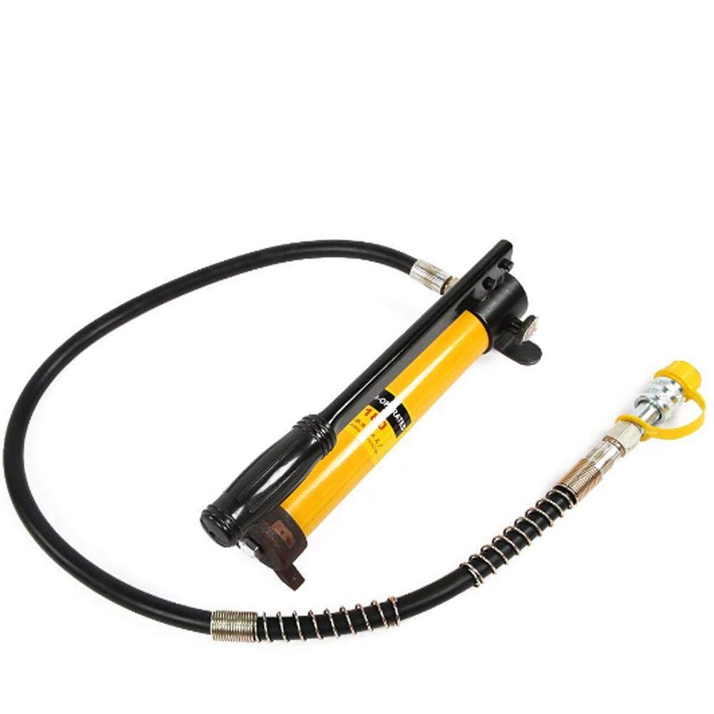 10 Ton Hydraulic Jack with Manual Pump - 11mm Stroke Mini Portable Hydraulic Cylinder for Car Lifting & Repair | Heavy Duty Vehicle Maintenance Tool for Garage, Auto Shop & Home Use