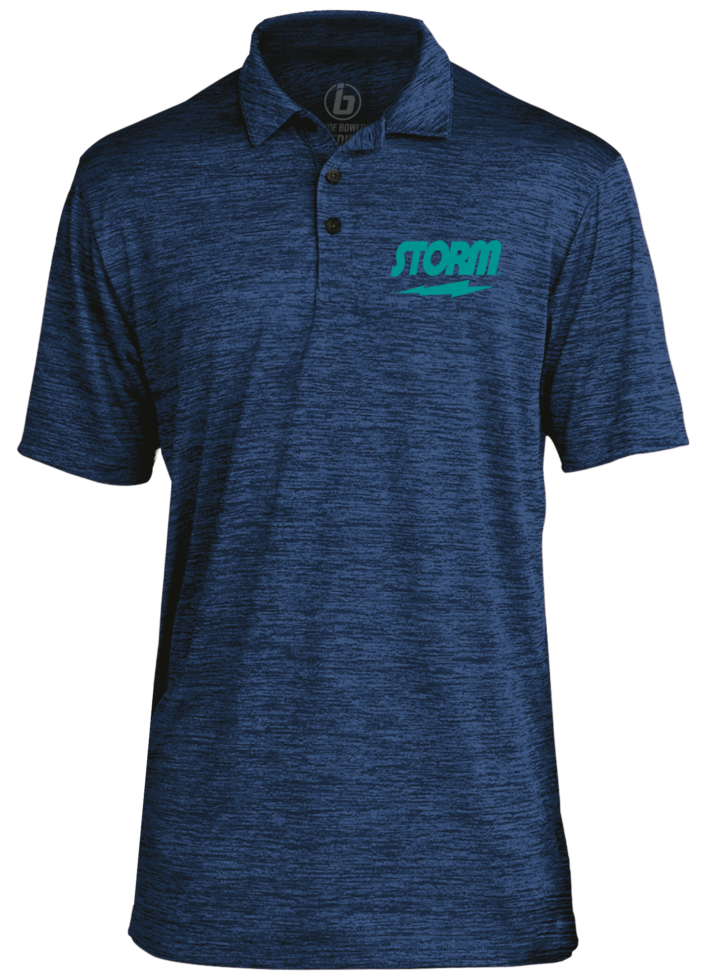 Storm Classic Teal Logo Performance Polo Shirt for Men - Moisture-Wicking Golf & Casual Wear - Breathable Activewear for Sports & Outdoor Activities