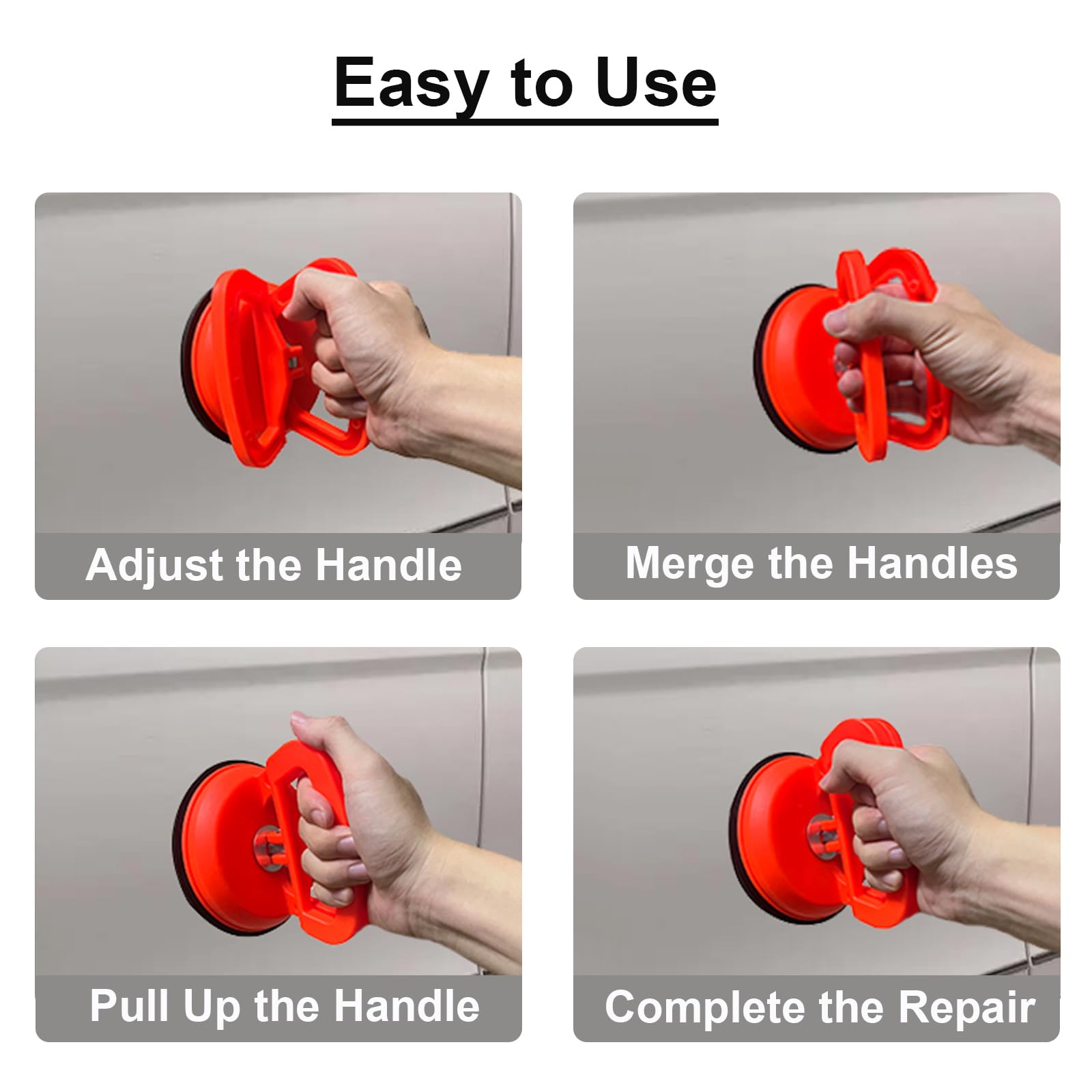 **3-Pack Heavy Duty Car Dent Puller Kit - Powerful Suction Cup Dent Remover Tool for Auto Body Repair, Glass, Tiles & Object Moving - Perfect for DIY Car Dent Fix & Home Improvement Projects**
