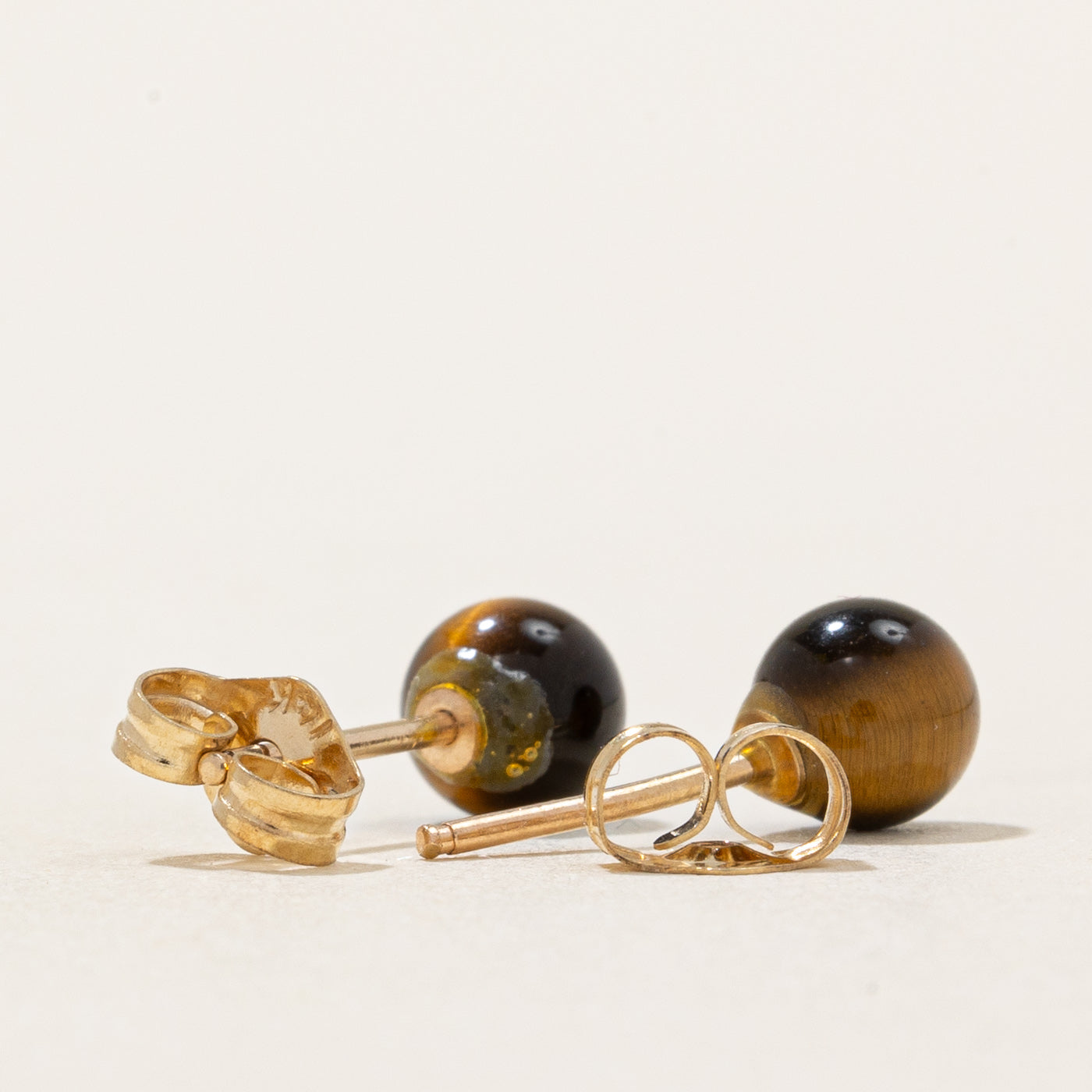 Natural Tigers Eye Stud Earrings for Women - 1.50ctw Genuine Stone Jewelry - Perfect for Everyday Wear, Gifts & Special Occasions