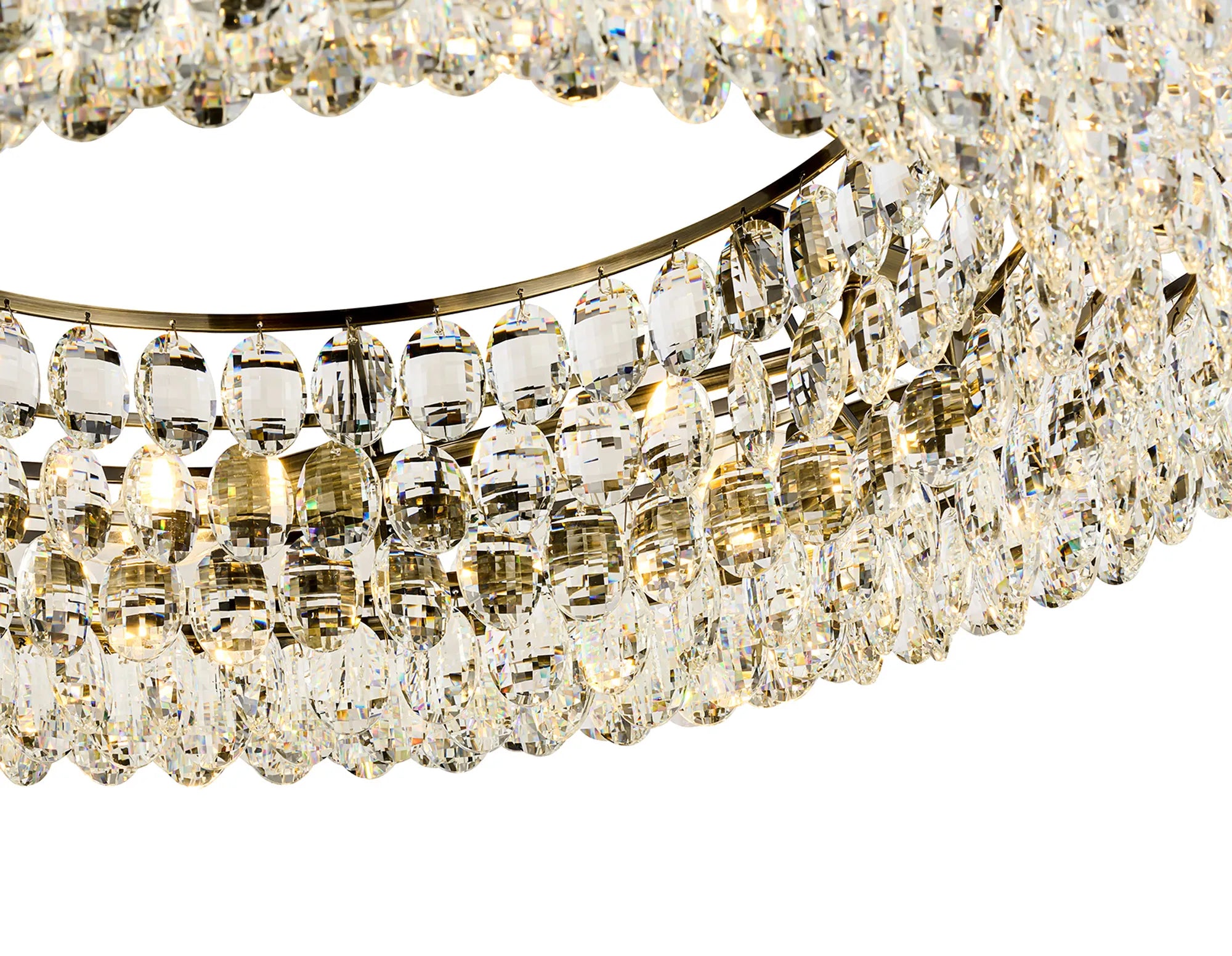 Consten Semi Flush Ring Ceiling Light Fixture with E14 Socket - Perfect for Bedroom, Hallway & Small Space Lighting