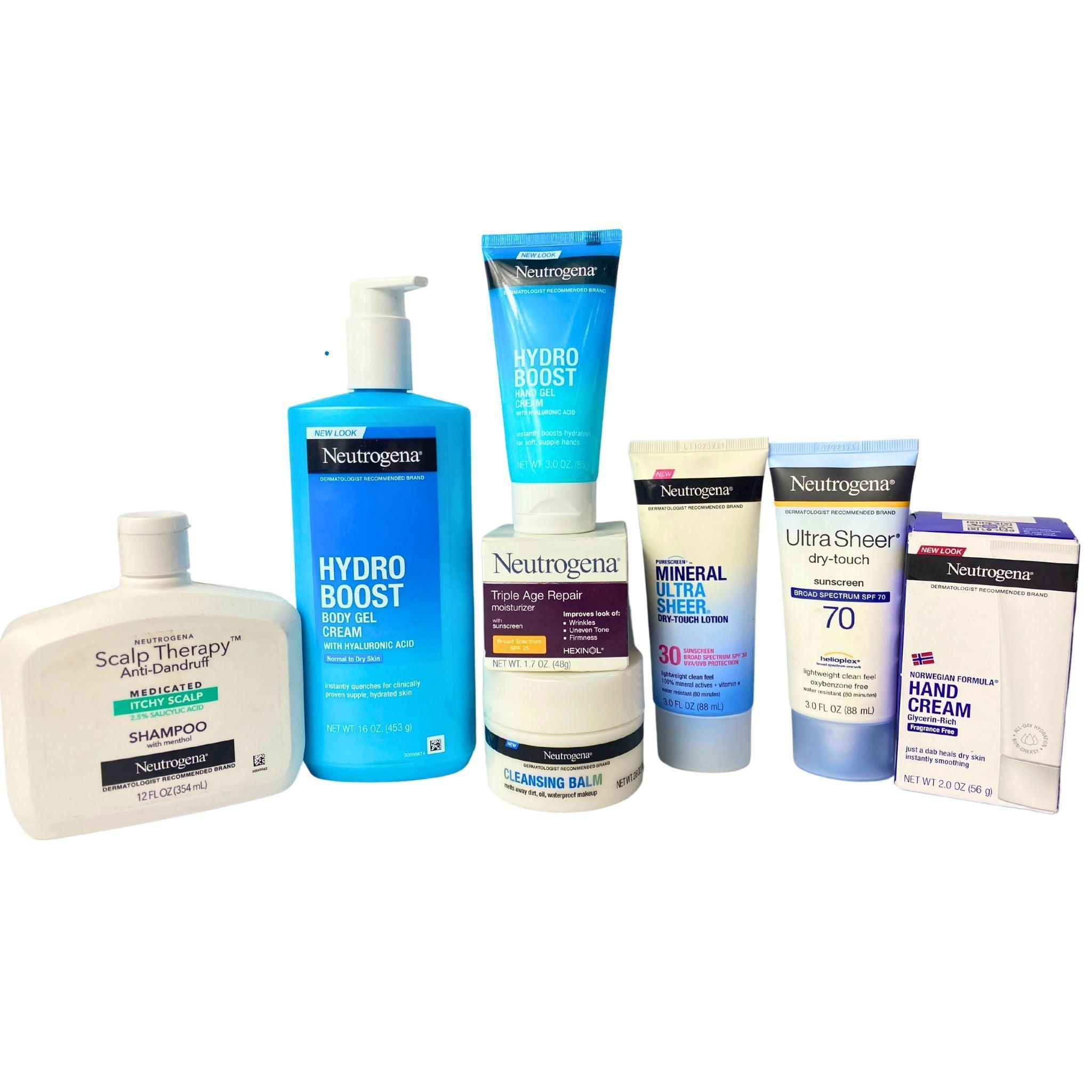 Neutrogena Assorted Mix 40 Pcs Lot - Facial Cleansing & Makeup Remover Wipes for Travel, Gym & Daily Skincare Routine