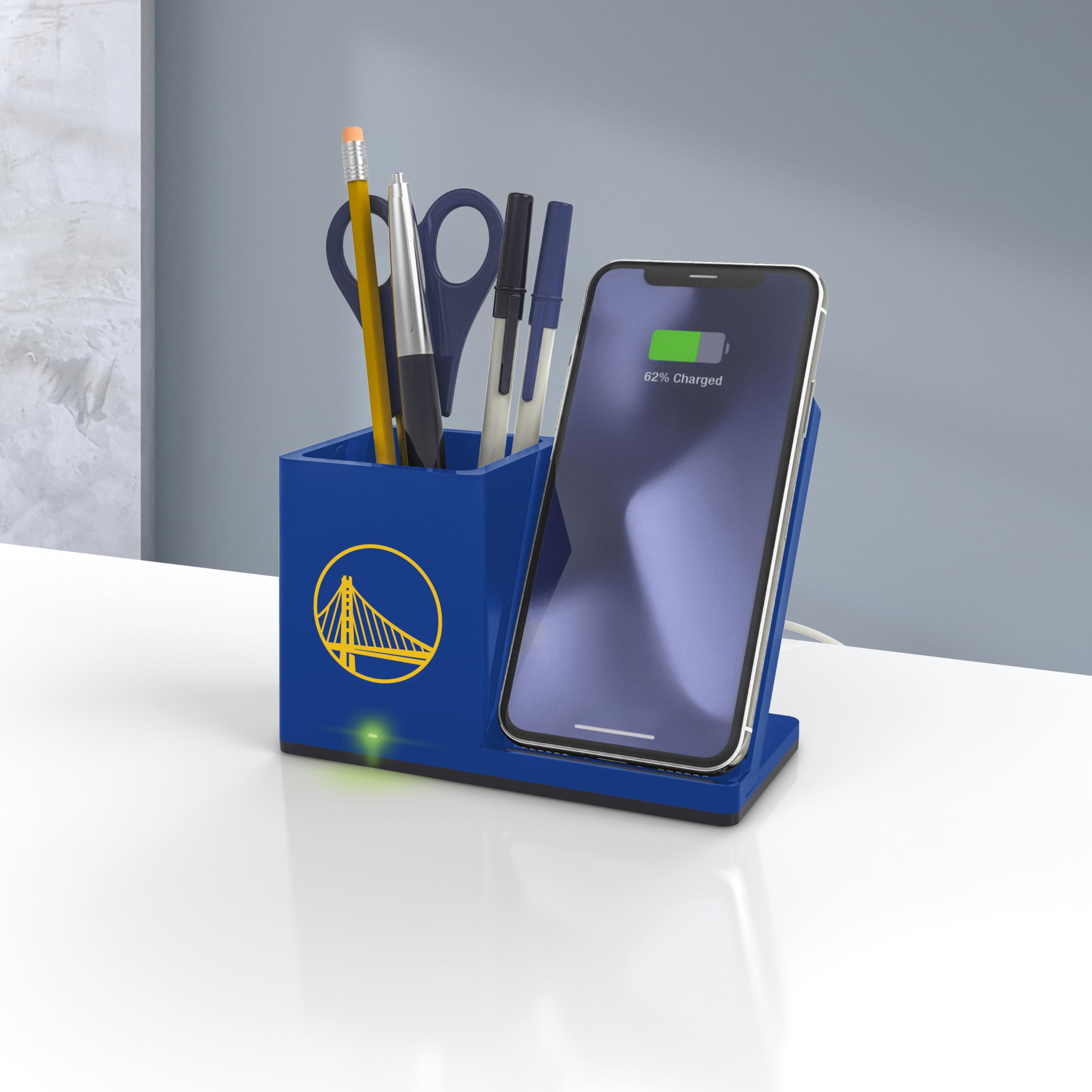 SOAR Wireless Charger & Desktop Organizer - Fast Qi Charging Stand with Phone Holder, Cable Management for iPhone, Samsung, AirPods | Perfect for Office, Home, Bedside & Travel Use