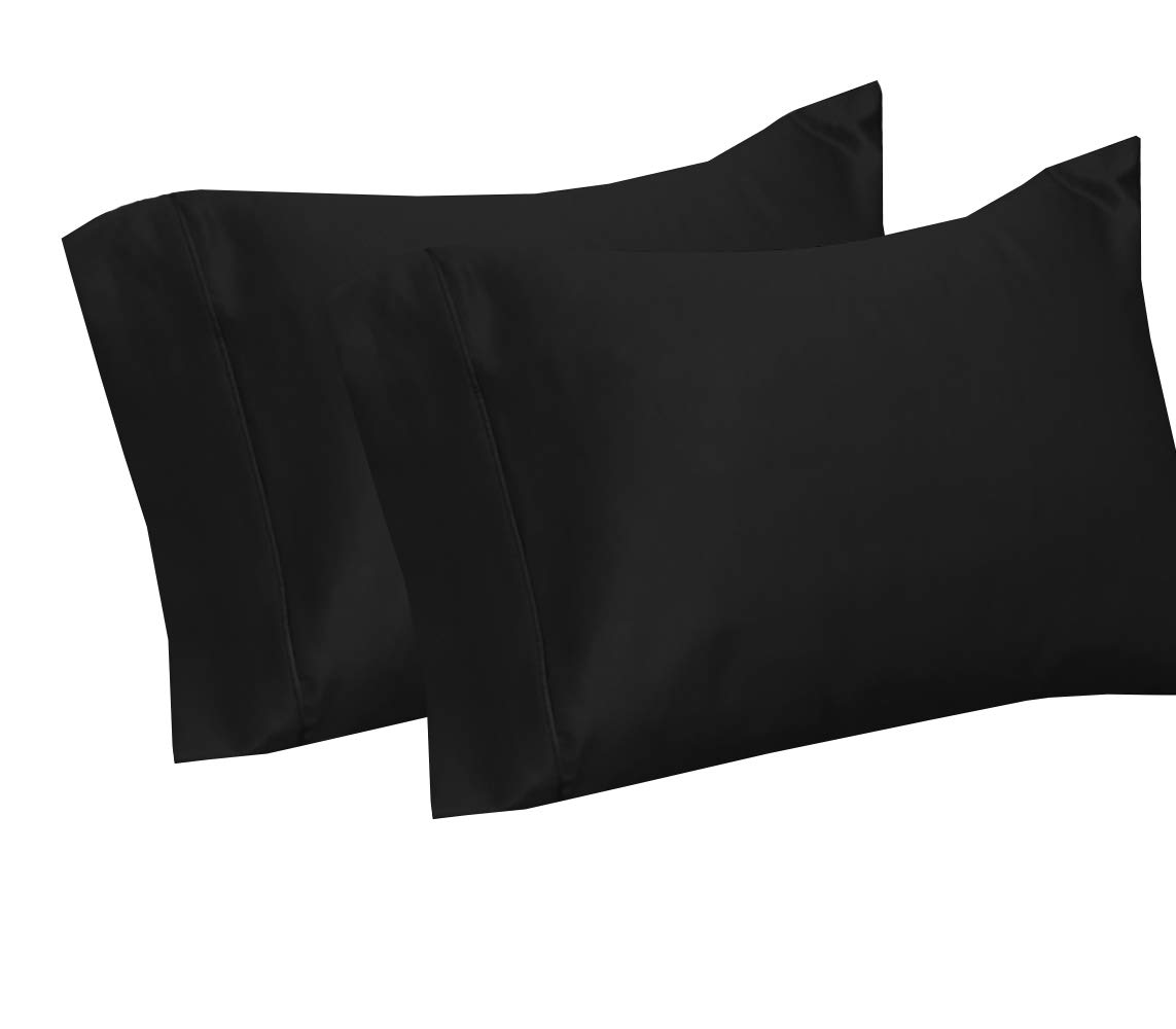 Royal Tradition 600-Thread-Count 100% Cotton Pillowcase Set of 2 (Standard/Queen Size) - Soft & Breathable Bedding for Luxury Comfort - Perfect for Home, Hotel, and Gift Giving