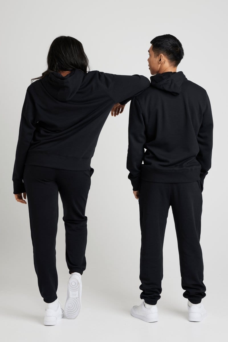 Unisex Alaska Black Hoodie - Warm Fleece Pullover for Men & Women - Perfect for Outdoor Activities, Hiking, and Casual Wear