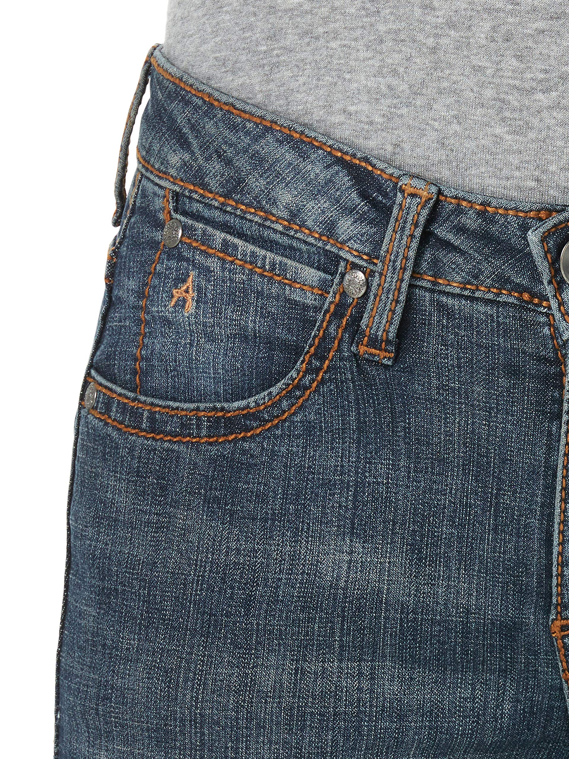 Wrangler Women's Aura Instantly Slimming Mid Rise Boot Cut Jeans - Flattering Fit for Everyday Wear & Casual Outings