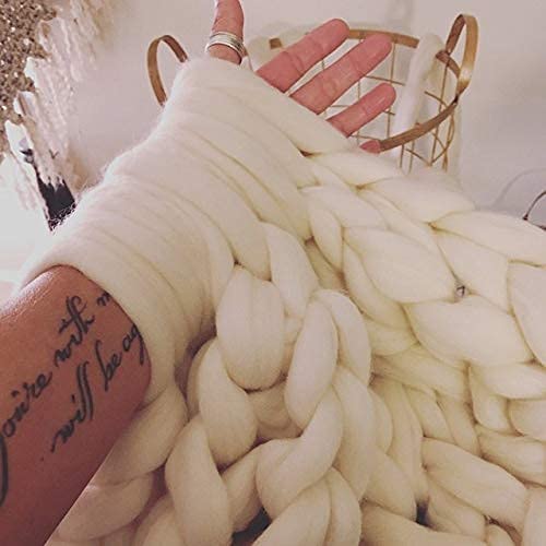 Shep's Natural White Merino Wool Top Roving Fiber - Super Soft Australian Wool for Spinning, Needle Felting & Crafting (8 lb) | Premium DIY Yarn Material for Knitting, Crochet & Handmade Projects