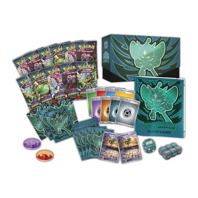 Pokémon Scarlet & Violet Twilight Masquerade Elite Trainer Box (ETB) - Official Pokemon Center Exclusive | Collectible Trading Card Game Accessories for Battles & Display