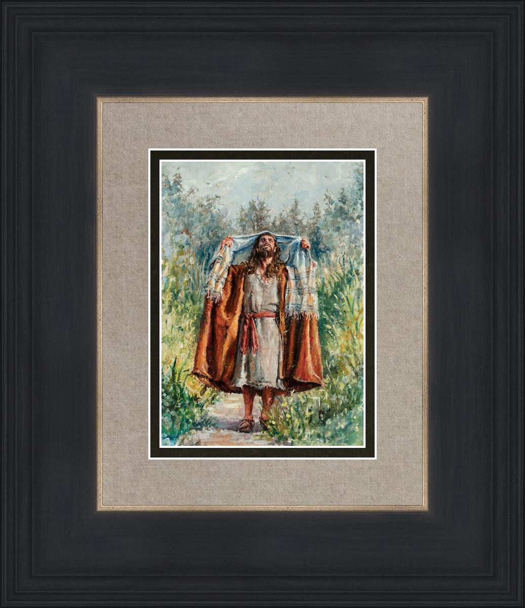 Jesus in the Wilderness - Religious Wall Art for Home & Church Decor - Inspirational Christian Gift for Prayer & Meditation Spaces