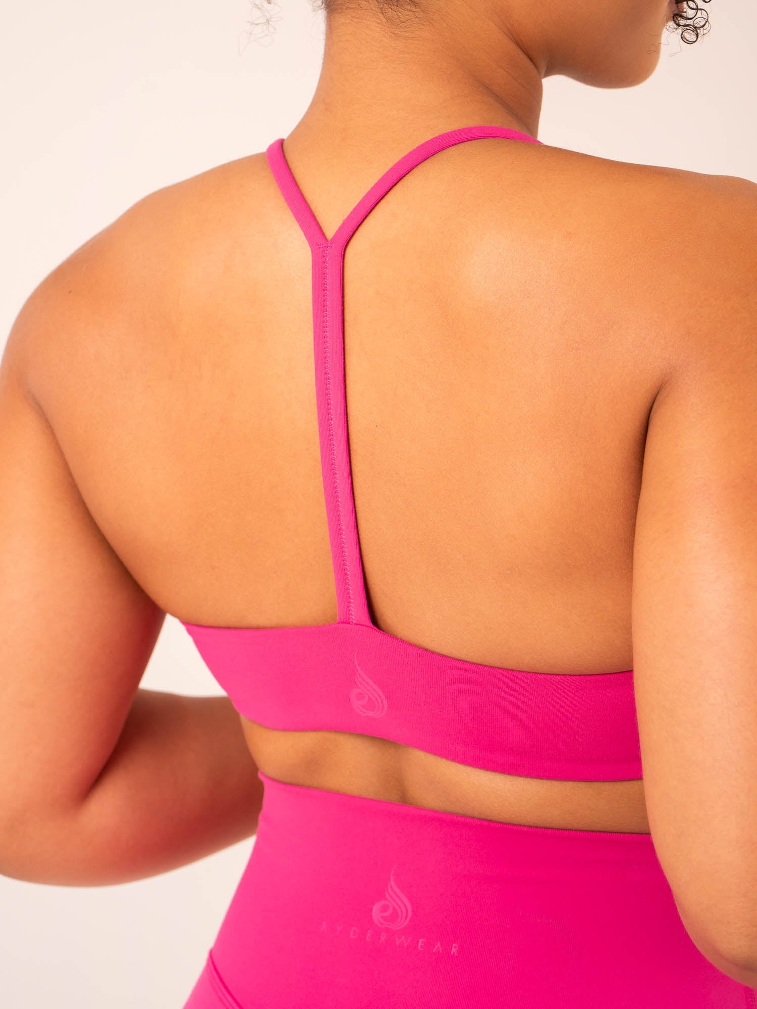 High Support Tempo Sports Bra for Women - Hot Pink - Moisture Wicking & Breathable Workout Top for Running, Yoga & Gym