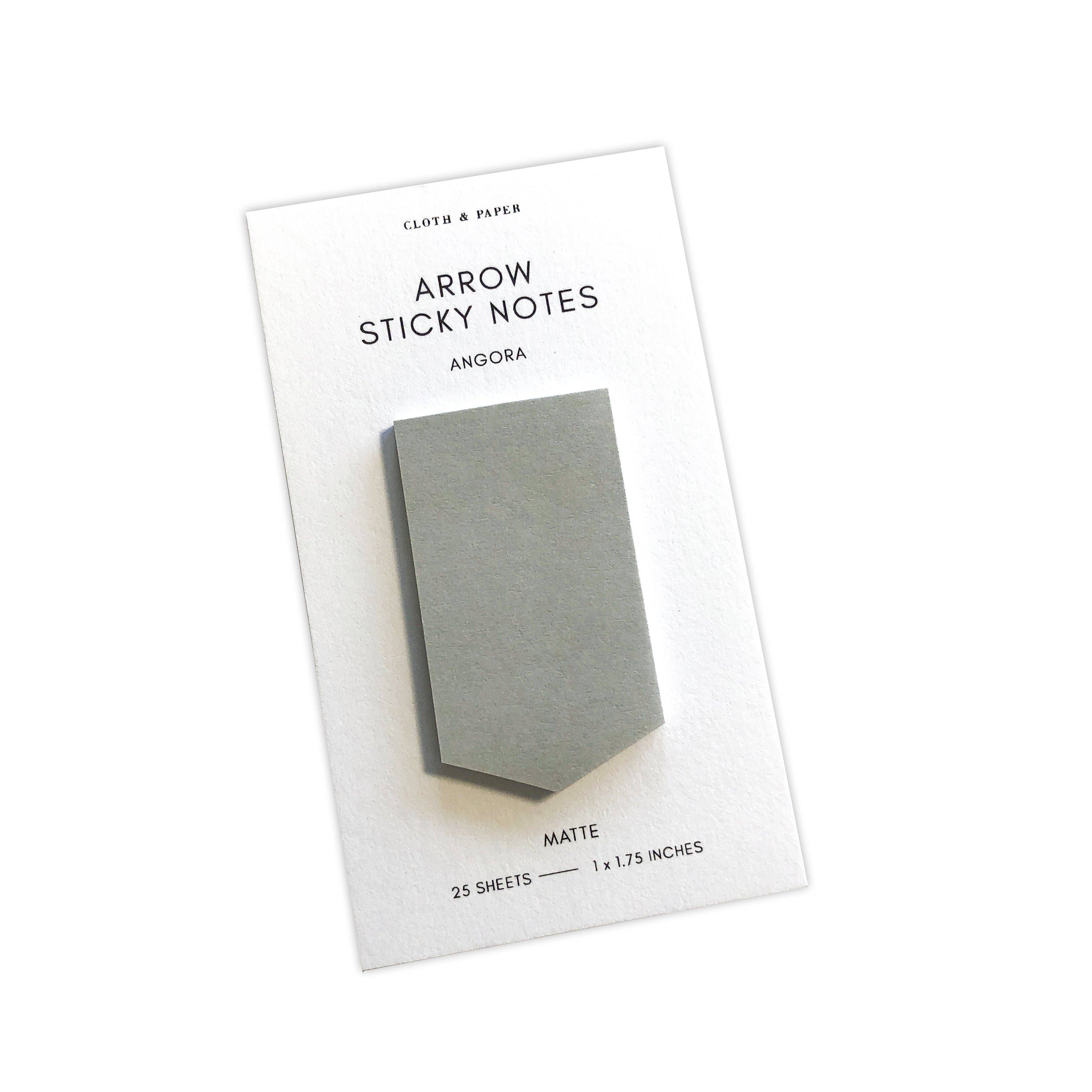Arrow Sticky Notes - Colorful Self-Stick Memo Pads for Office, School & Home Organization - Angora Design