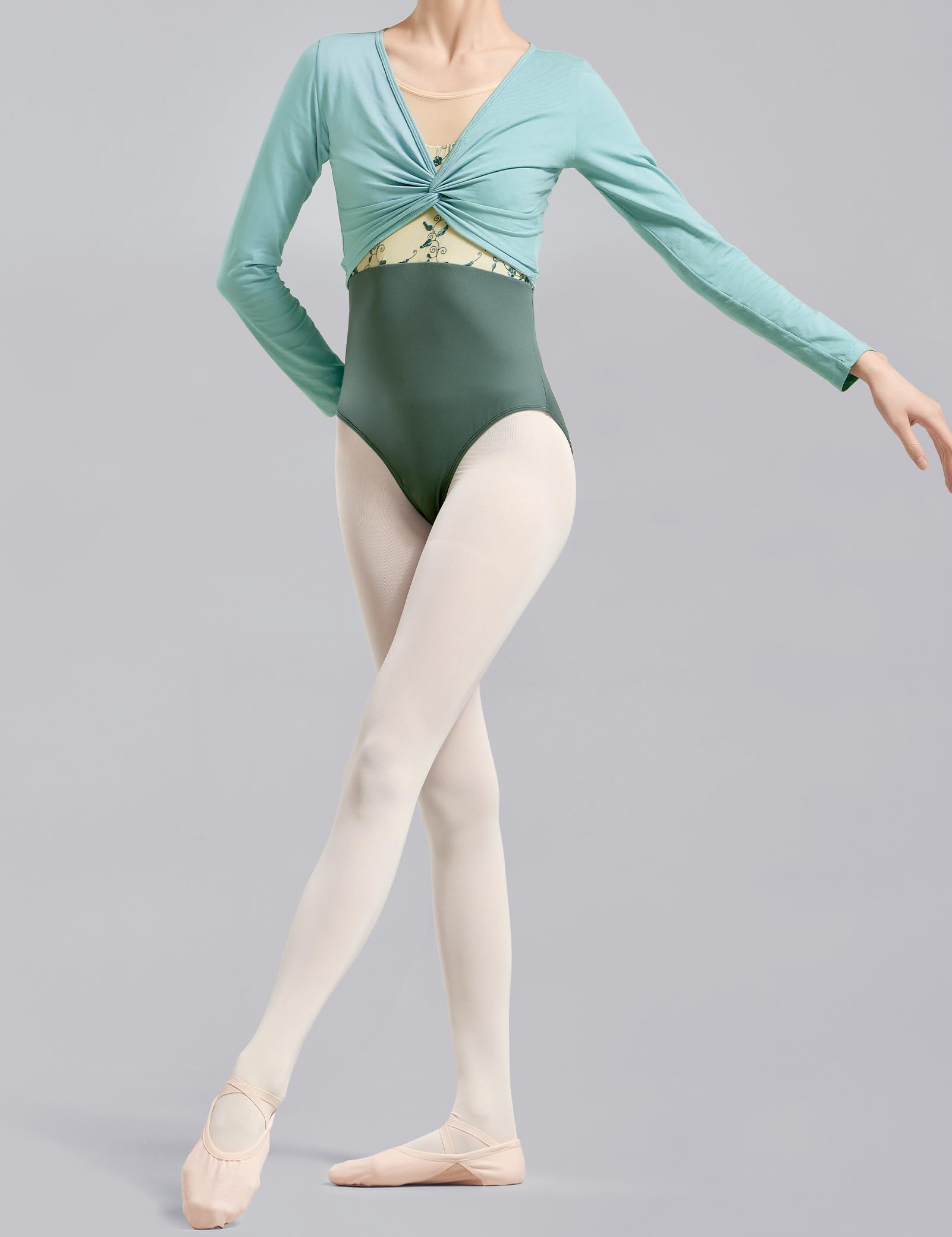 Elegant Women's Ballet Dance Shawl Tops - Soft Stretch Wrap Cardigan for Dance Practice & Performance | Perfect for Ballet, Yoga, and Casual Wear