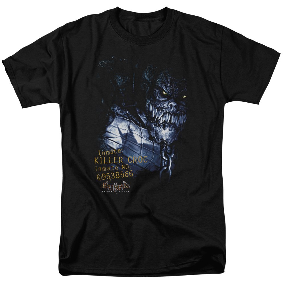 Trevco Men's AA Arkham Batman Graphic T-Shirt - Soft Cotton Tee for Casual Wear, Cosplay & Superhero Fans