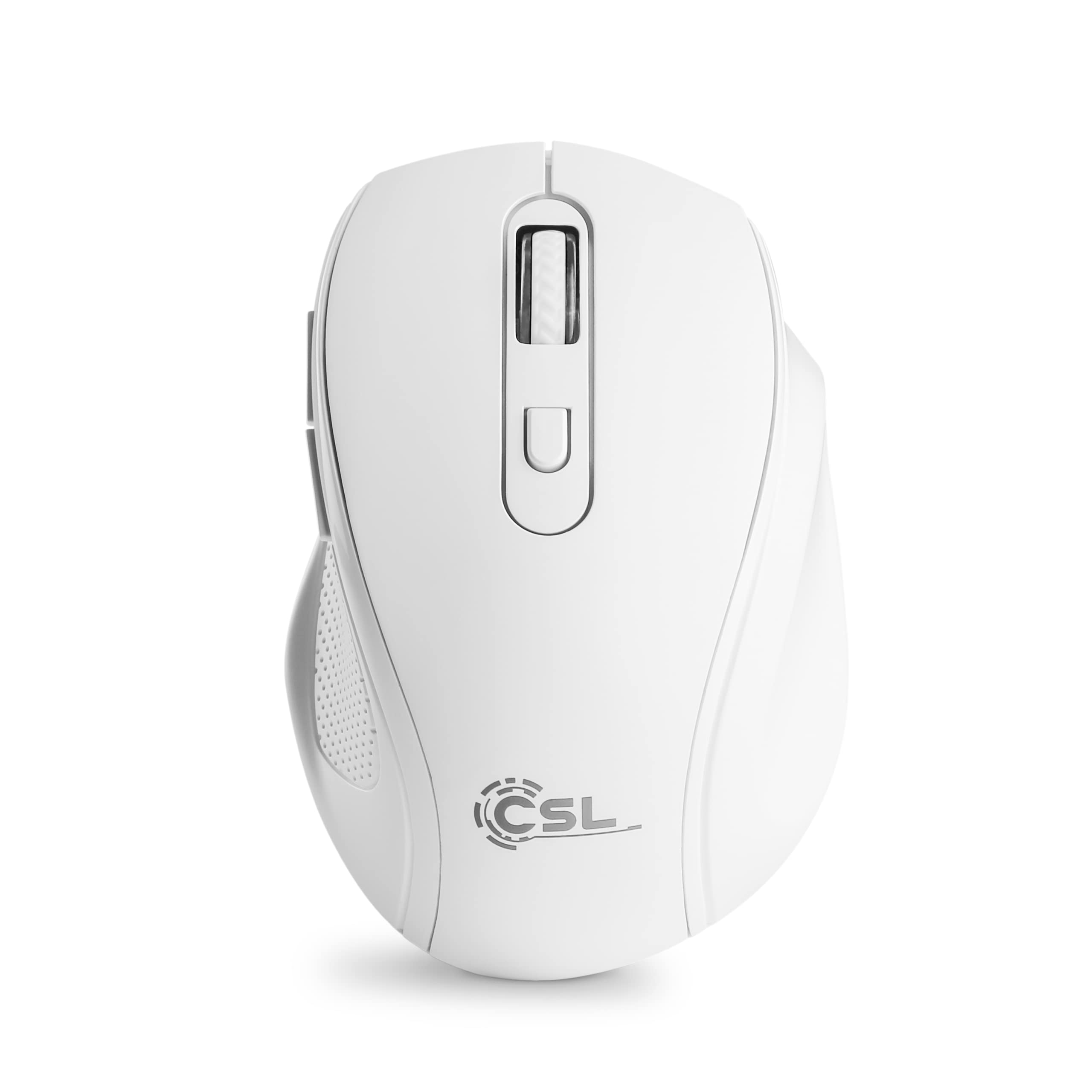 CSL Advanced v3 Wireless Keyboard and Mouse Combo - White, QWERTZ Layout, Includes Wireless Keyboard, Wireless Mouse, USB Nano Receiver & Charging Cable - Ideal for Office, PC, Laptop, Home & Gaming Use