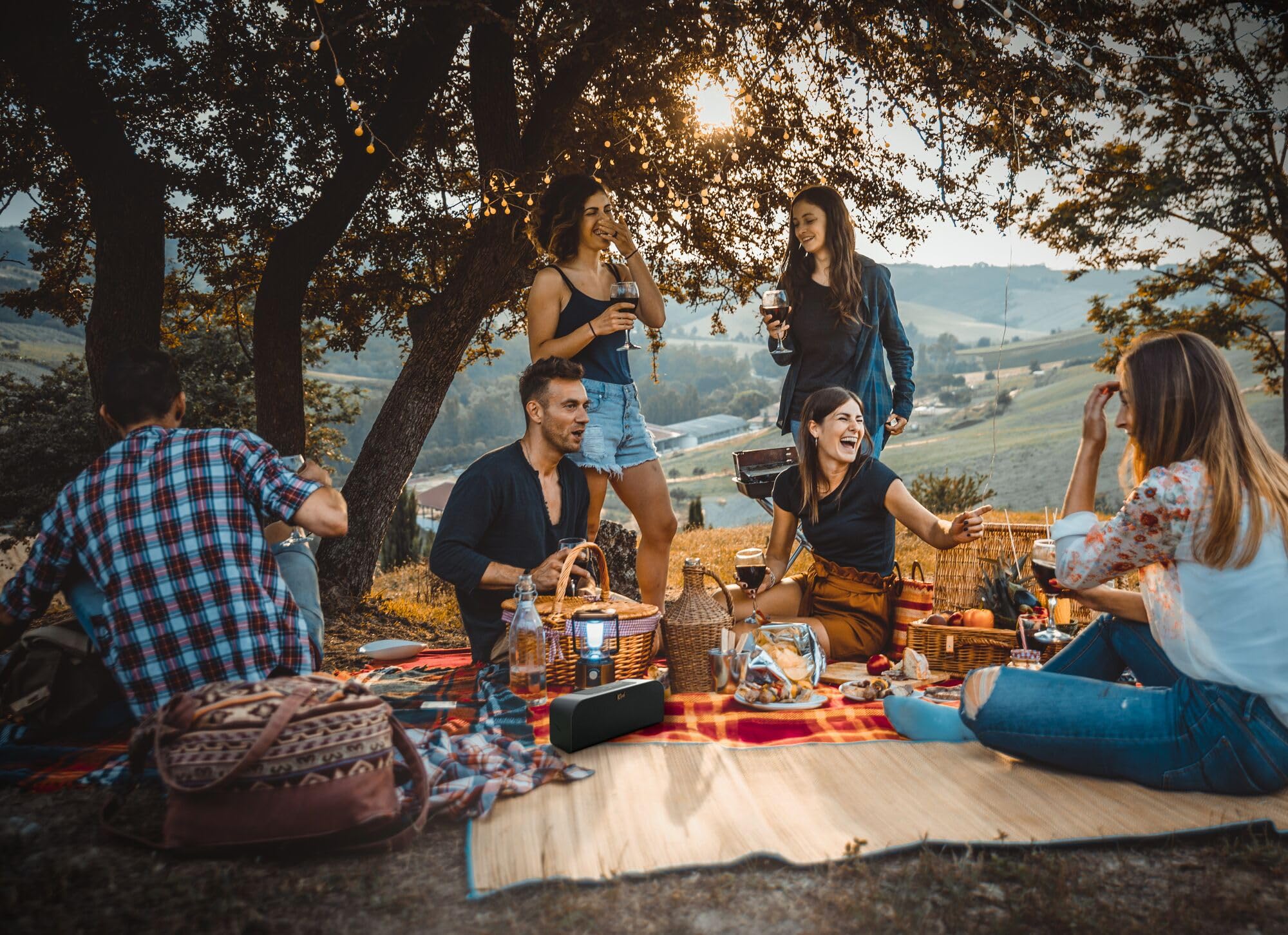 Klipsch Groove XL Portable Bluetooth Speaker - Premium Sound Quality, Wireless & Waterproof for Outdoor, Travel, and Home Use