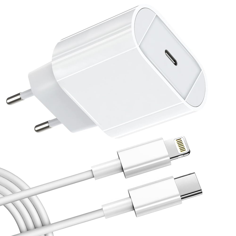 MFi Certified 30W Fast Charger for iPhone with 6FT USB C to Lightning Cable - PD Quick Charger Compatible with iPhone 14/14 Plus/14 Pro/14 Pro Max/13/12/11/SE & iPad - Perfect for Home, Office & Travel Charging