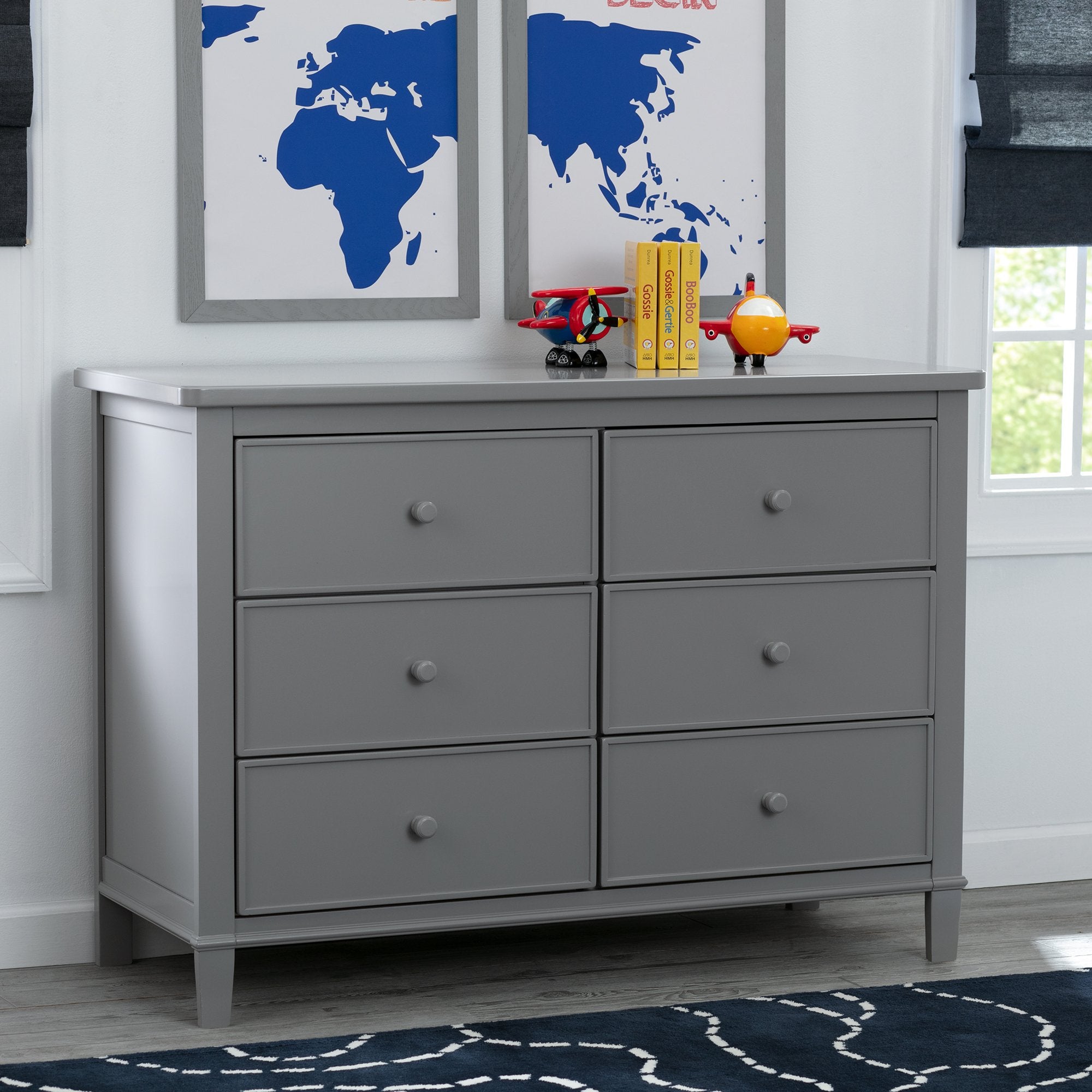 Haven 6 Drawer Dresser - Modern Wooden Chest of Drawers for Bedroom Storage | Organize Clothes, Linens & Accessories in Style