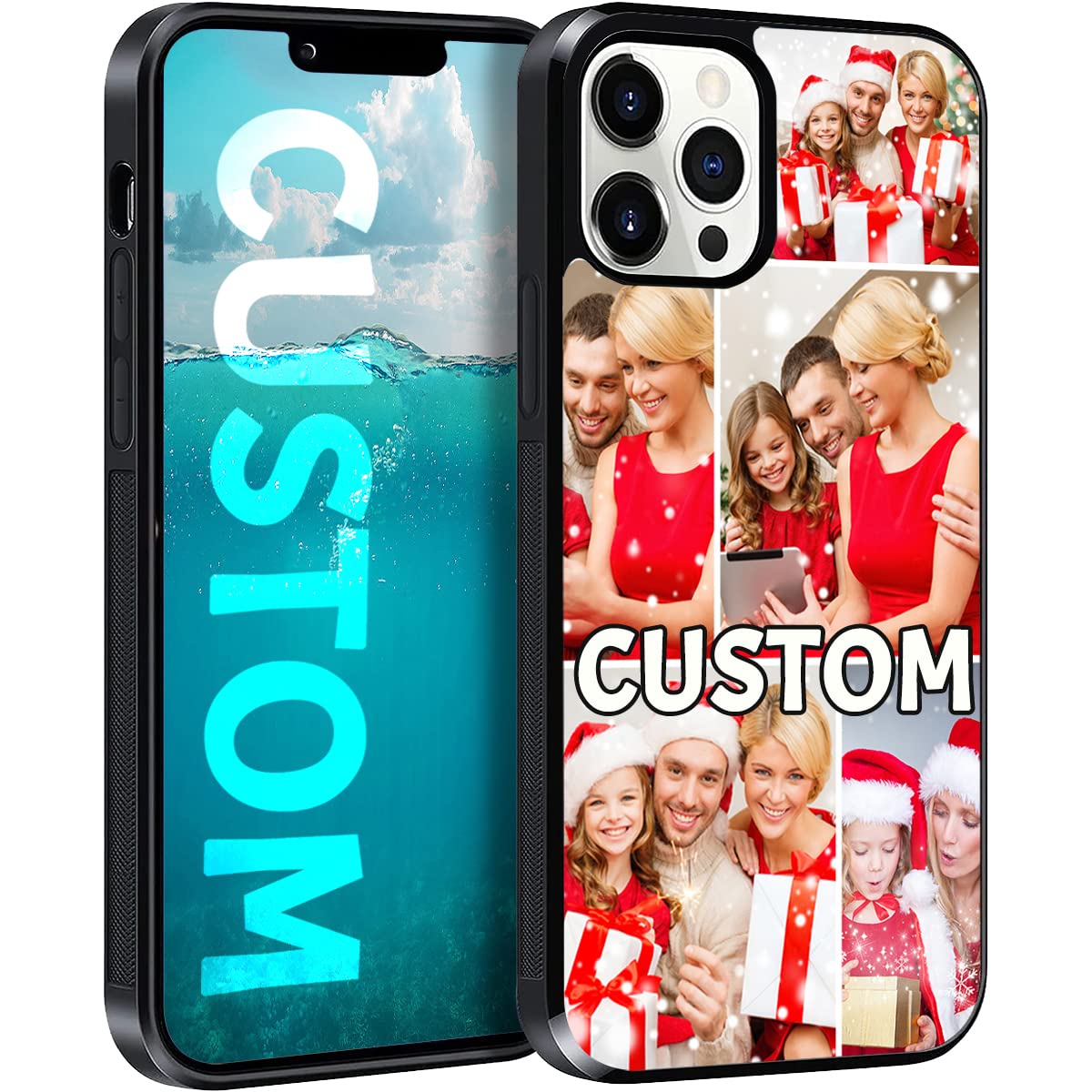 Custom Photo Phone Case for iPhone 16/15/14/13/12/11 & Samsung Galaxy S25/S24/S23/S22/S21 - Personalized Multi-Picture Design - Perfect Gift for Birthdays, Anniversaries & Special Occasions