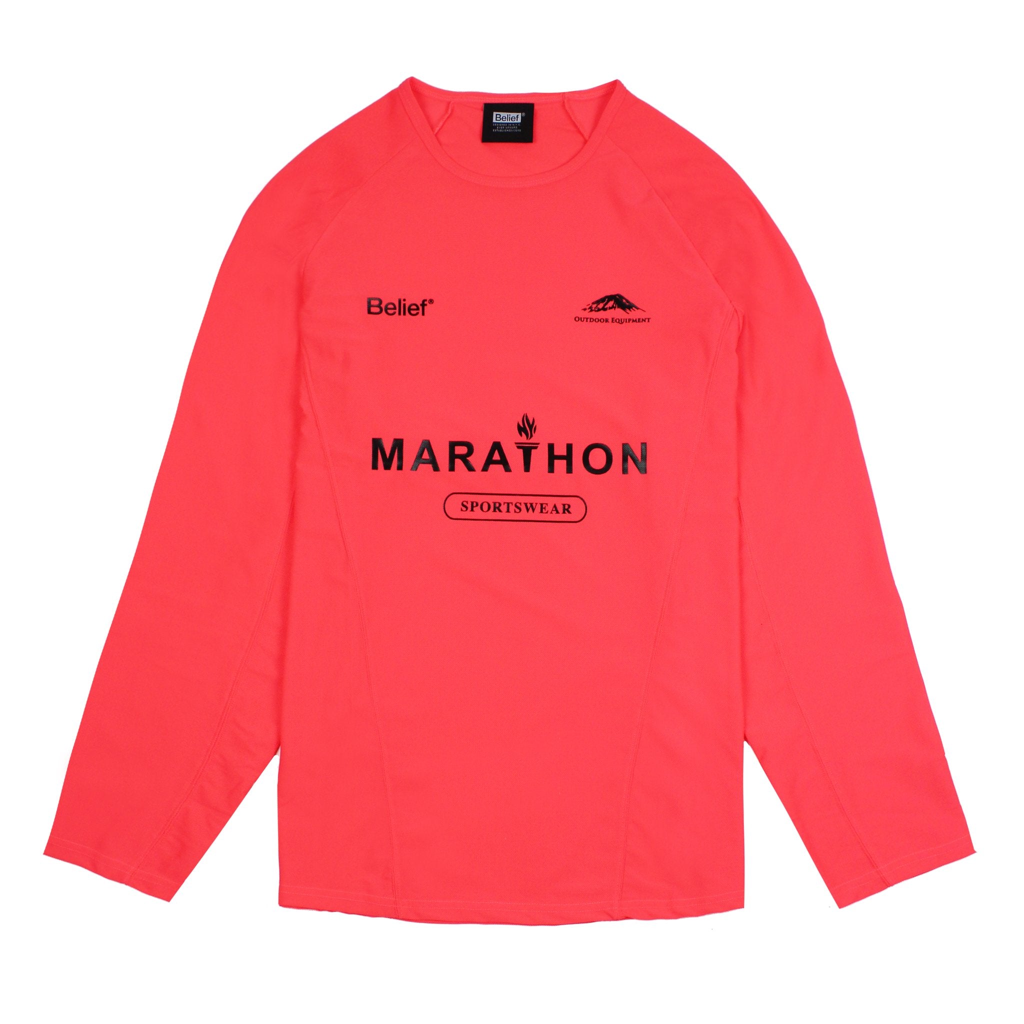 Belief NYC Marathon Running Jersey - Breathable Mesh, Blaze Orange - Perfect for Marathons, Training & Outdoor Sports