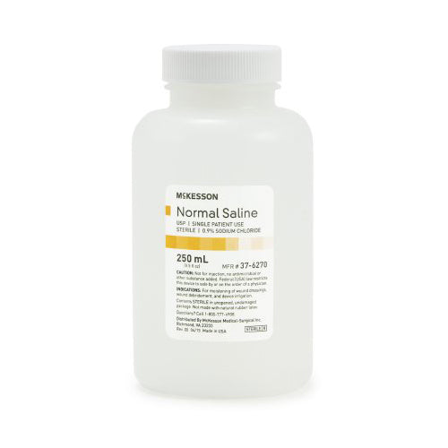 0.9% Sterile Saline Solution for Wound Care, Nasal Irrigation & Contact Lens Cleaning | Medical-Grade Sodium Chloride IV Fluid