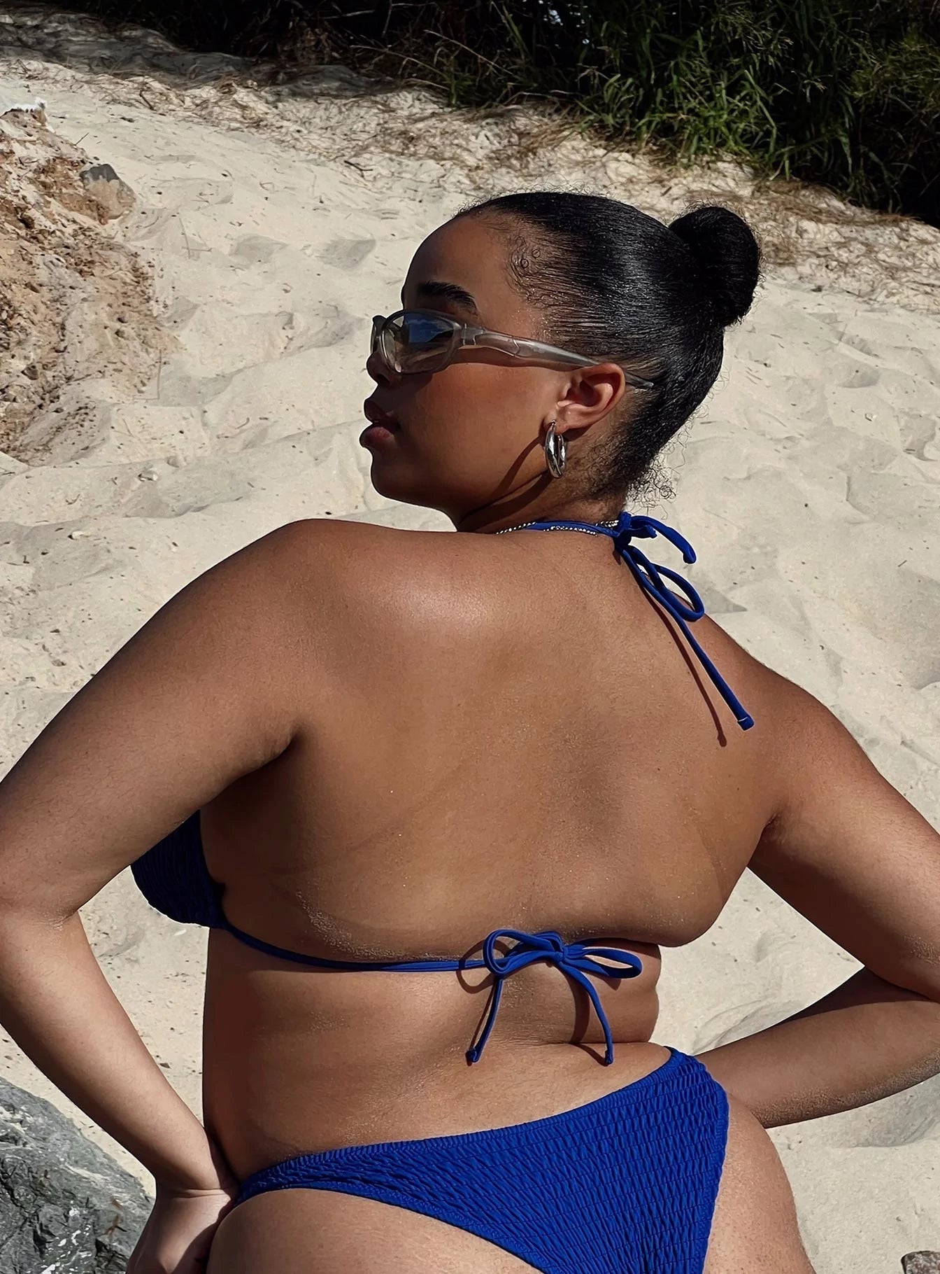 Blanca Bikini Top for Women - Sexy Blue Swimwear with Curve Support - Perfect for Beach, Pool & Summer Vacations