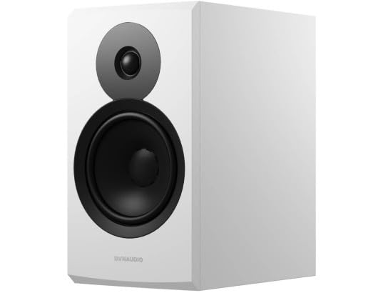 Dynaudio Emit 20 Compact Bookshelf Speakers - Premium HiFi Audio Pair (White Satin Finish) for Home Theater & Music Listening