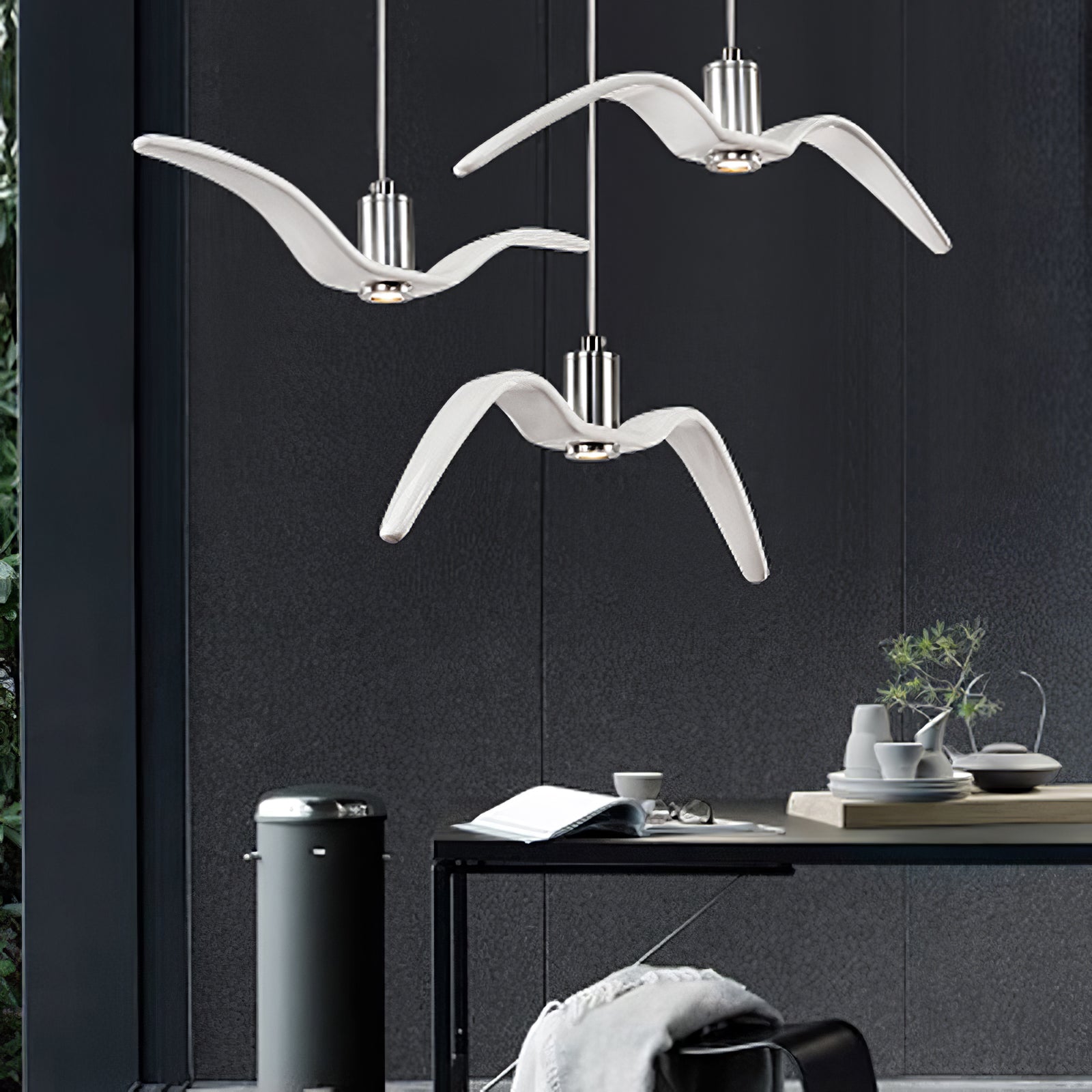 Aviara Modern LED Pendant Light Fixture - Dimmable Hanging Chandelier for Kitchen Island, Dining Room & Bedroom Lighting