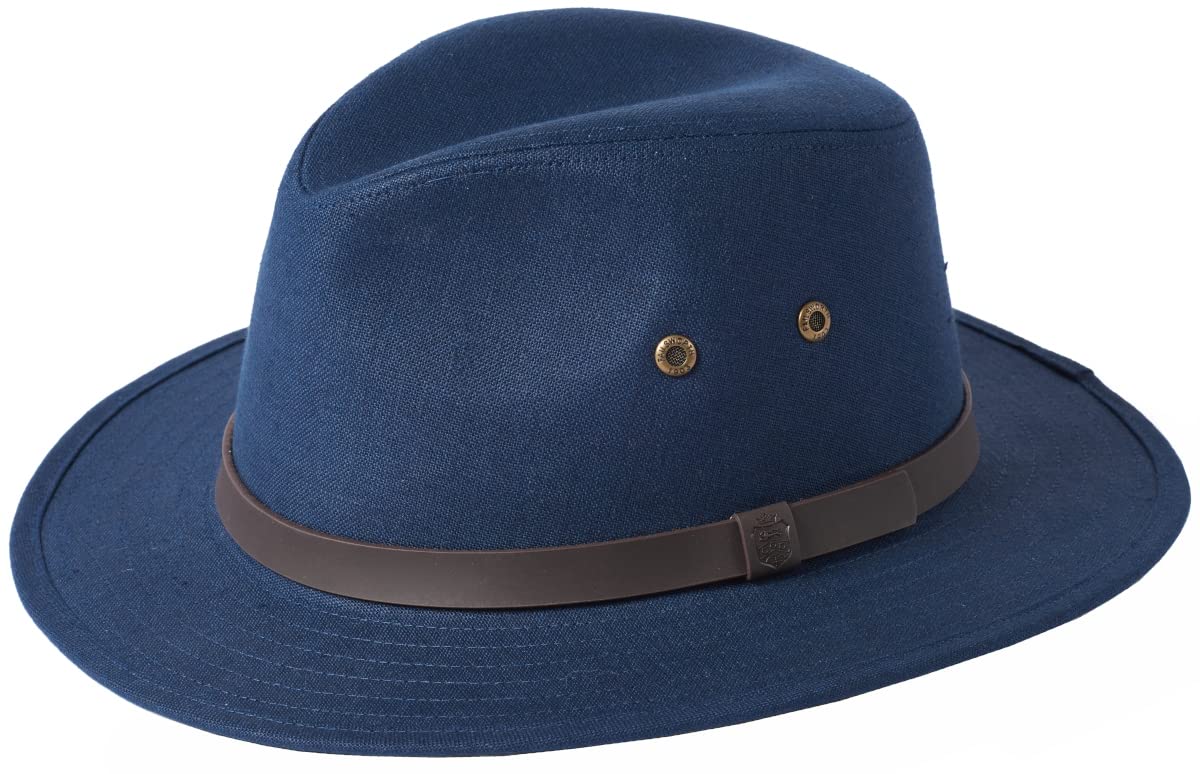 Vintage Irish Linen Safari Hat for Men & Women - Breathable Wide Brim Sun Hat for Outdoor Adventures, Travel, and Beach Vacations