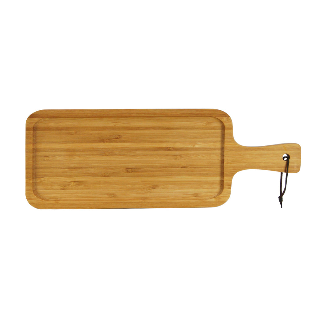 **TreeChoice 15.8 x 5.5 Inch Rectangular Wooden Cutting Board with Handle - Durable Kitchen Chopping Board for Meat, Vegetables & Fruits - Perfect for Home, Restaurant & Outdoor Cooking**