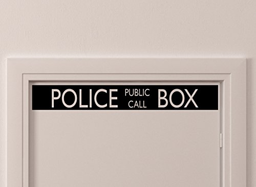 Vintage Style Police Public Call Box Telephone Wall Decal - 28