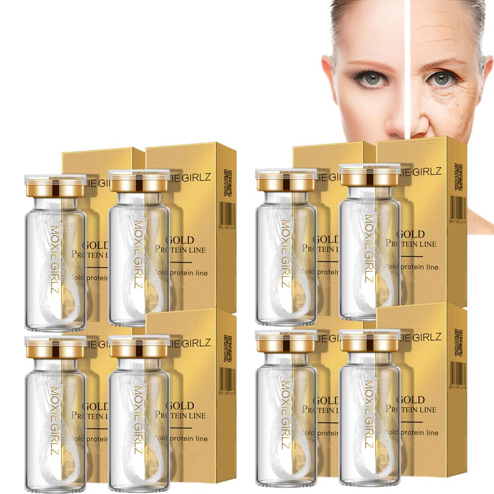**Korean Protein ThreadLifting Set - Instalift Soluble Protein Thread & Nano Gold Essence for Face Lift (8 PCS) | Anti-Aging, Wrinkle Reduction & Skin Tightening | Perfect for Home Use & Professional Treatments**