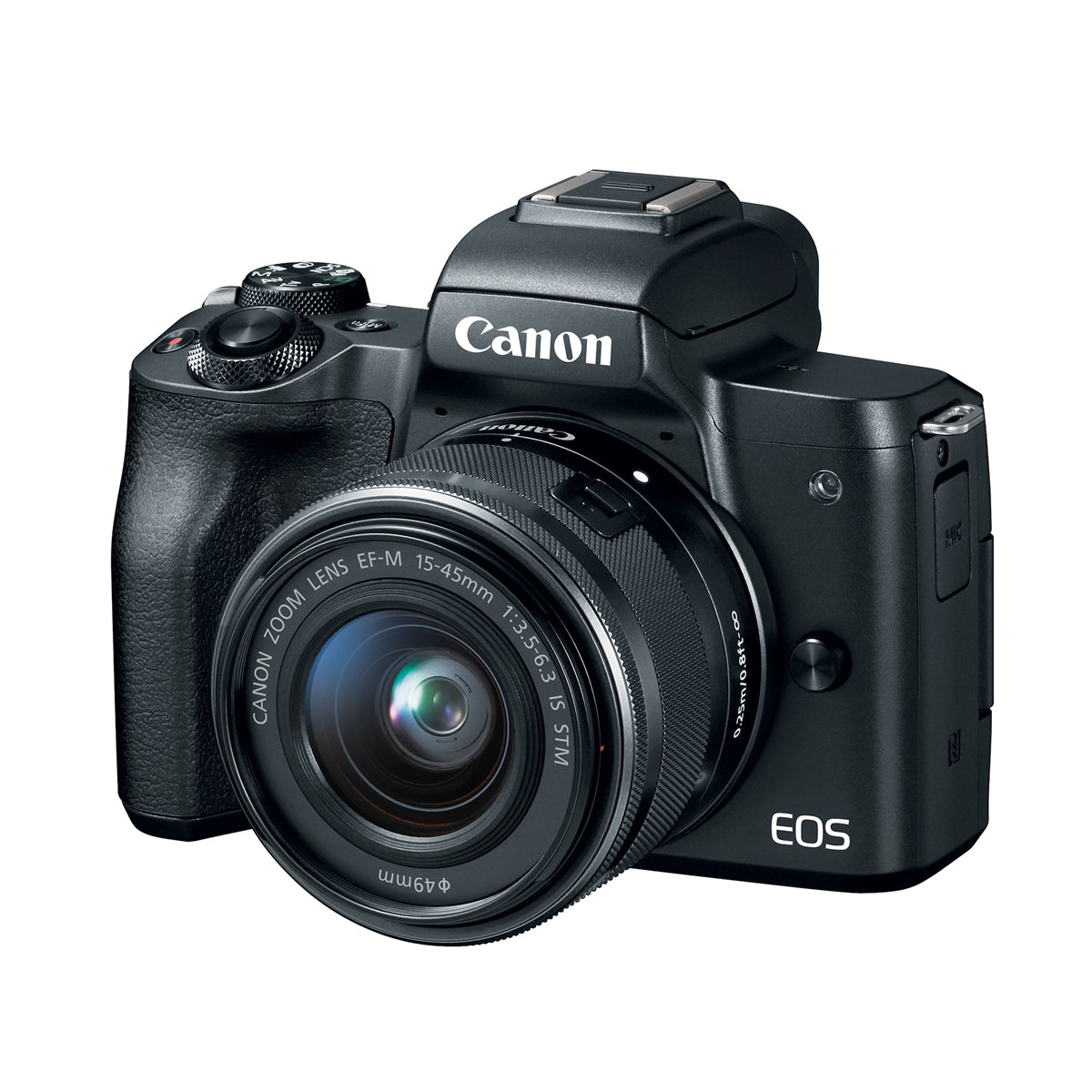 Canon EOS M50 Mirrorless Camera with EF-M 15-45mm f/3.5-6.3 IS STM Lens Kit (Black) - Perfect for Vlogging, Travel Photography & Content Creation