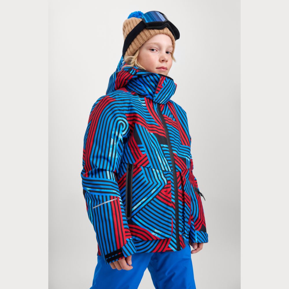 Reima Tirro Boys Ski Jacket - Waterproof Winter Coat for Kids, Bright Blue | Warm Snow Jacket for Boys, Outdoor Skiing & Snowboarding Gear