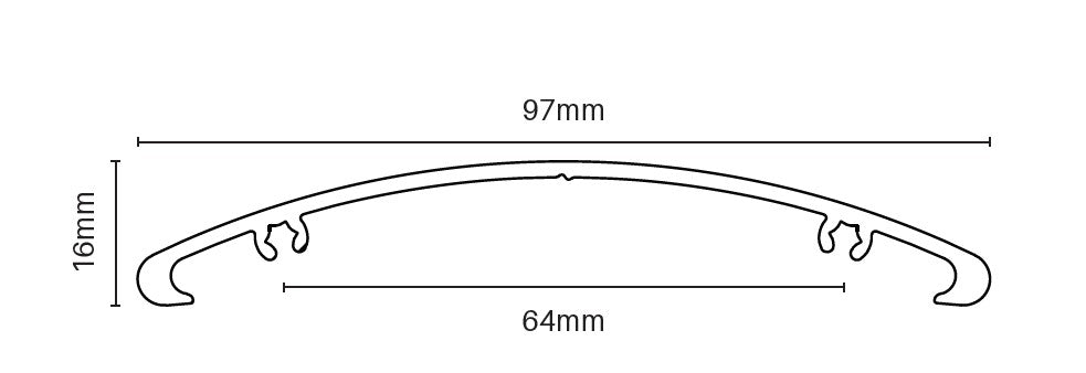 Swiftclip 97mm x 16mm Semi-Aerofoil Blade - High Performance RC Airplane Propeller for Drone Racing & FPV Flying