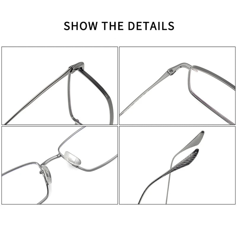 Stylish Black Unisex Square Full Rim Eyeglasses Frame 42175 - Perfect for Reading, Work & Fashion Accessories