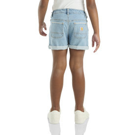 Youth Rugged Flex Denim Shorts - Light Wash Distressed Jeans for Boys & Teens | Comfortable Stretch Denim for Outdoor Activities & Casual Wear