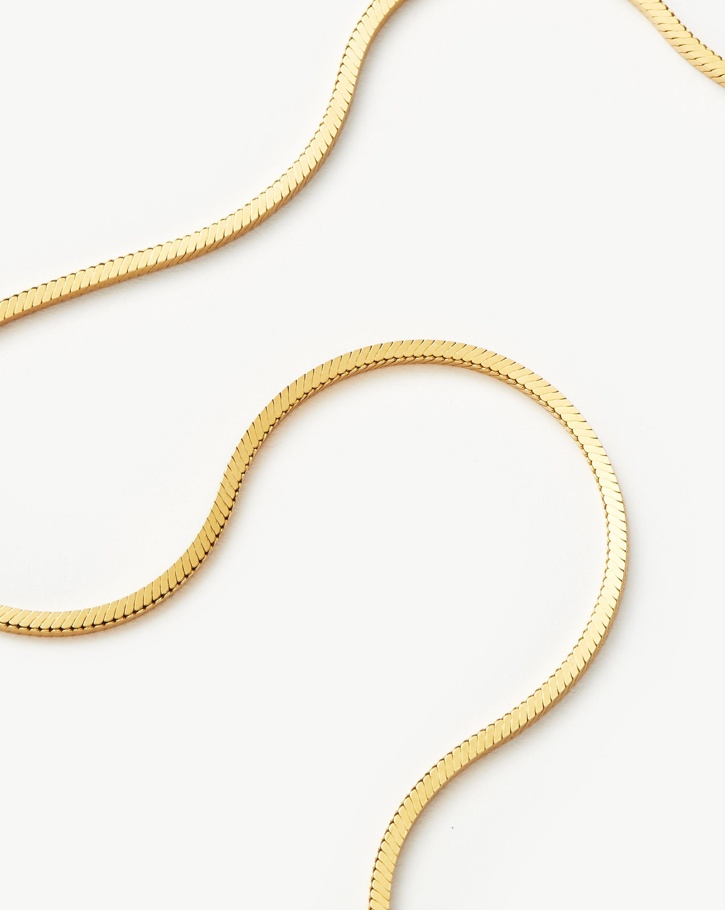 Lucy Williams Medium Square Snake Chain Necklace - Elegant Gold Plated Jewelry for Women | Perfect for Everyday Wear, Date Nights & Special Occasions