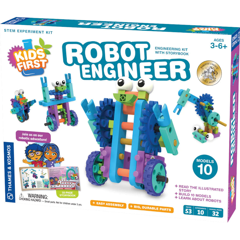 Kids First: Robot Engineer STEM Learning Toy for Children - Perfect for Educational Play & Science Experiments at Home