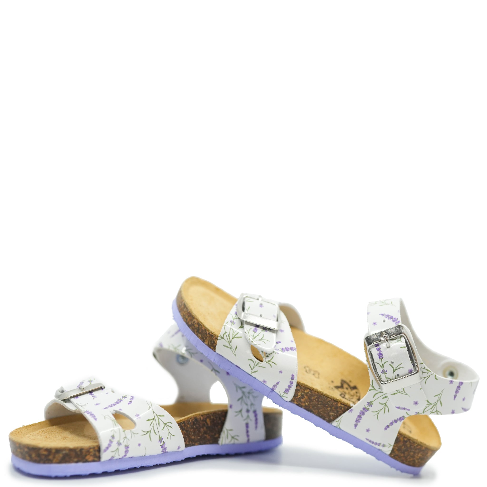 Primigi Lavender Floral Birkenstock Sandals for Women - Comfortable Summer Walking Shoes with Arch Support | Perfect for Beach, Vacation & Casual Outings
