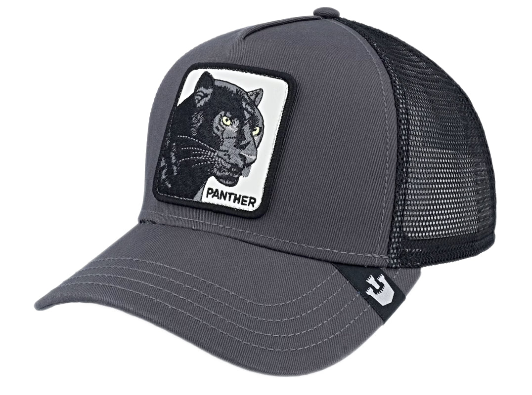 Goorin 'The Panther' Grey Trucker Style Baseball Cap for Men & Women - Casual Outdoor, Sports & Streetwear Fashion Accessory