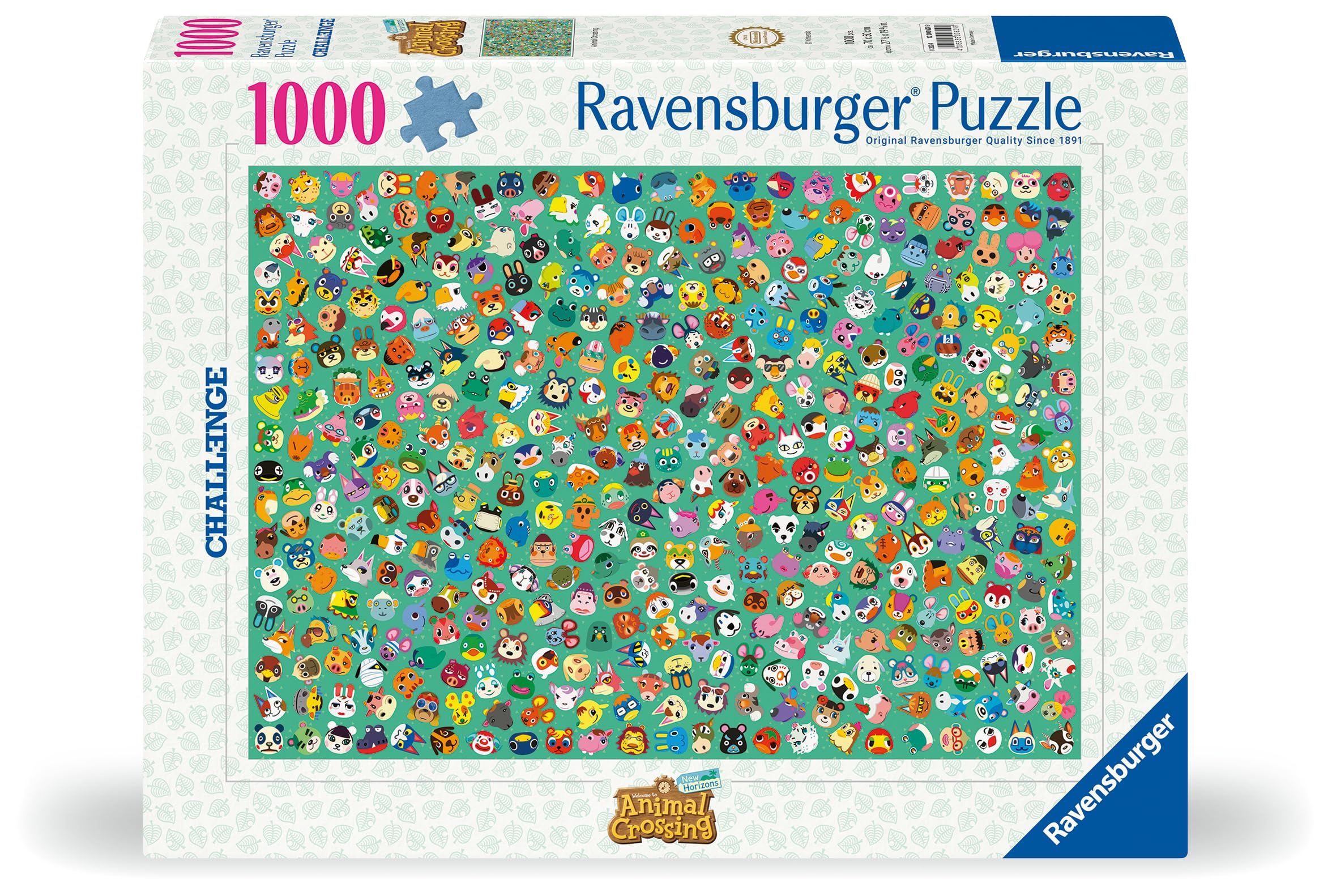 Ravensburger 1000-Piece Animal Crossing Puzzle for Adults & Teens 14+ | Premium Quality Challenge Puzzle | Video Game Inspired | Perfect for Family Game Nights & Relaxation