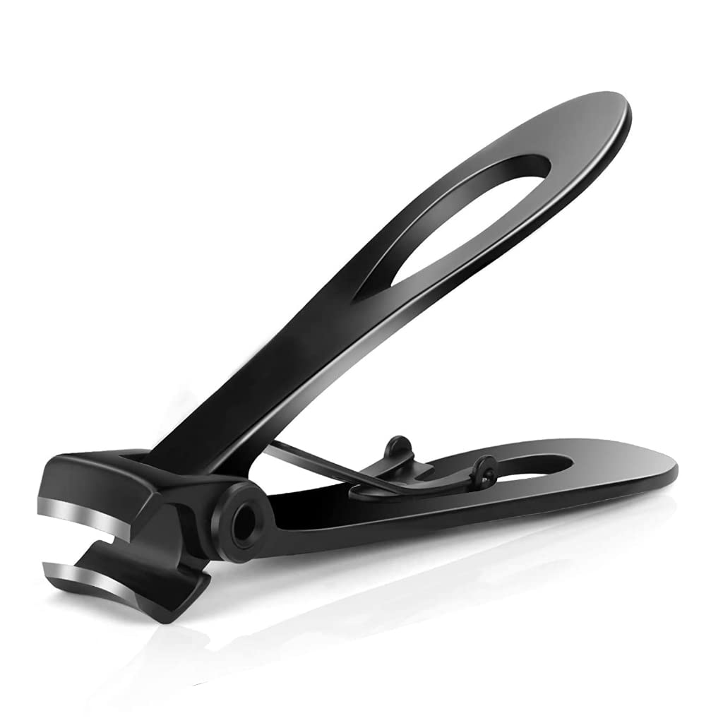 Premium Stainless Steel Nail Clippers for Men & Women - Heavy Duty Toe Nail Cutter for Thick Nails, Wide-Opening Sharp Jaws, Professional Grooming Tool - Perfect for Home, Travel & Salon Use