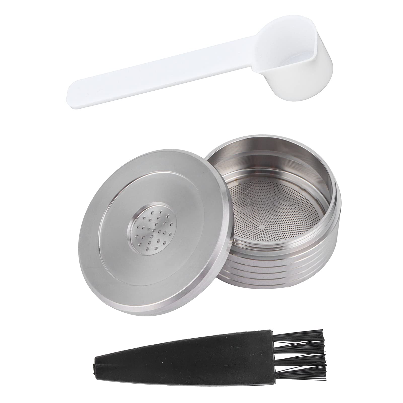 Reusable Coffee Capsules for NDIQ7323 Coffee Maker - Includes Spoon Brush | Compatible with Nespresso Machines | Perfect for Home, Office & Travel Use