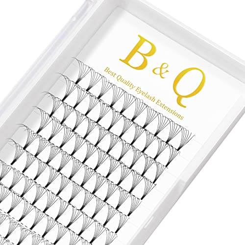 6D-C-0.07-16mm Premade Volume Eyelash Extensions - Short Stem, C/D Curl, 9-18mm Length - Perfect for Salon, Bridal & Special Occasion Makeup