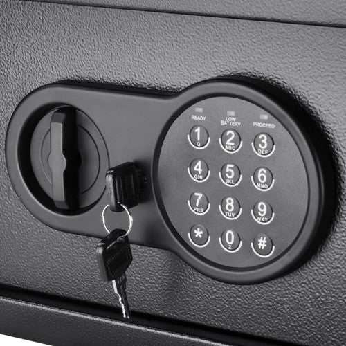 Barska AX12616 Digital Keypad Security Safe Box for Home & Office - Secure Cash, Jewelry, Documents & Valuables - Compact & Durable Safe for Bedroom, Closet or Business Use
