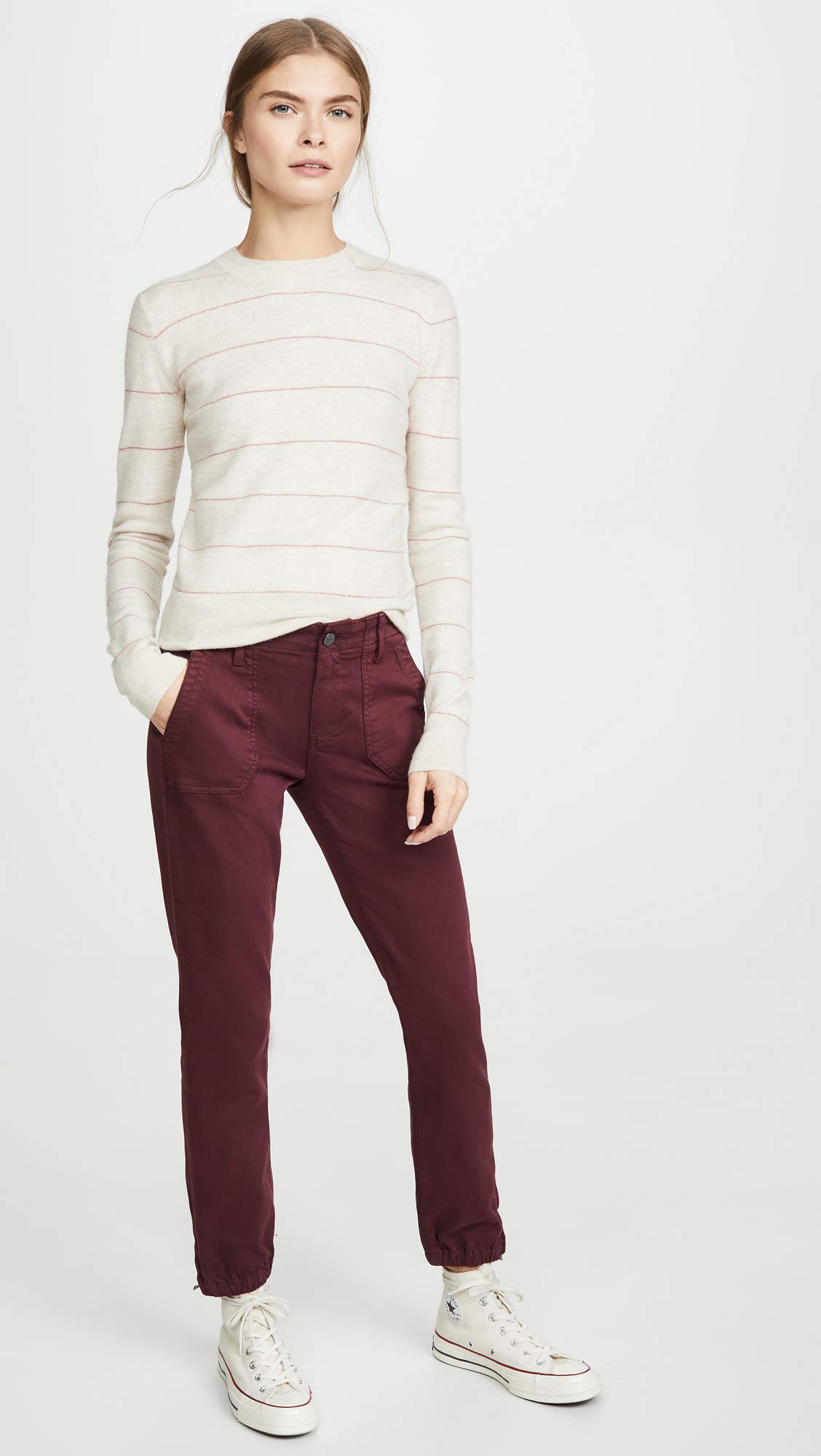 PAIGE Women's Mayslie Jogger Pants - Soft High-Waisted Lounge Pants for Yoga, Running & Casual Wear