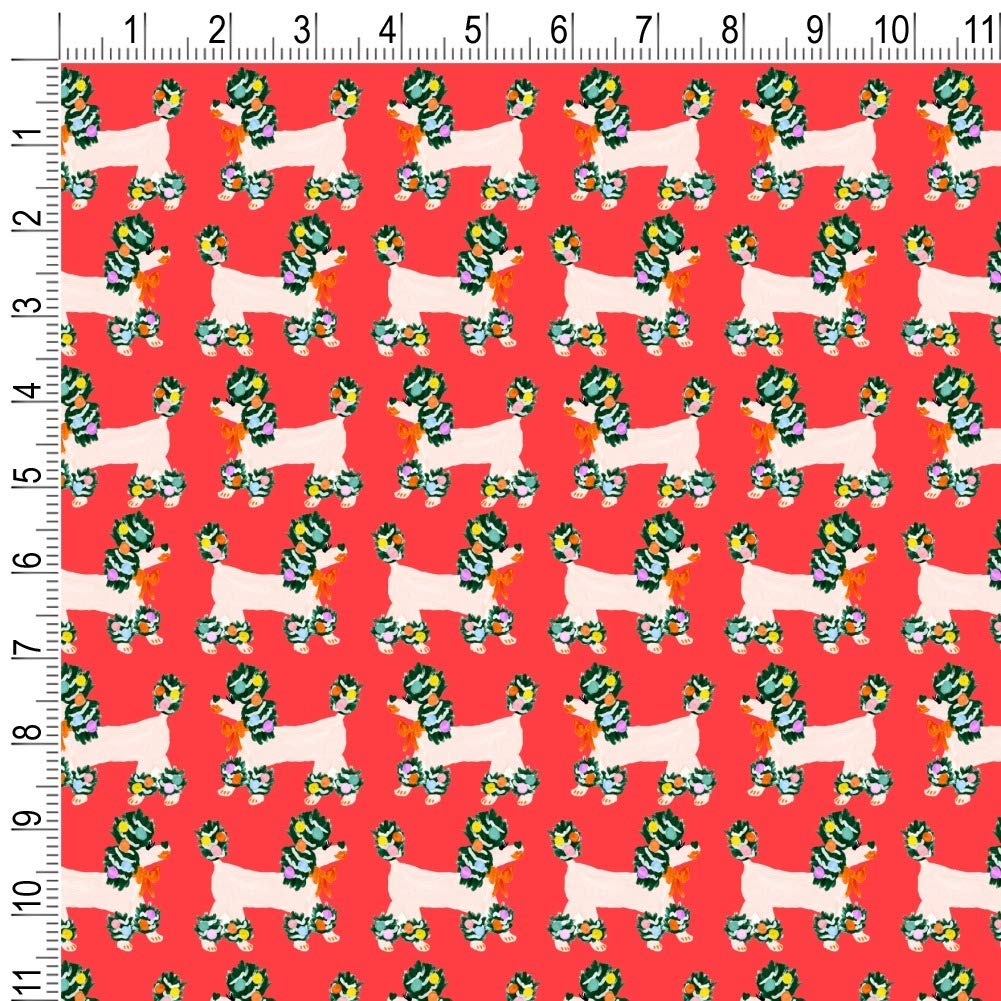 Christmas Poodles Gift Wrap Wrapping Paper Rolls - Festive Holiday Wrapping for Presents, Gifts, and Party Decorations | GRAPHICS & MORE