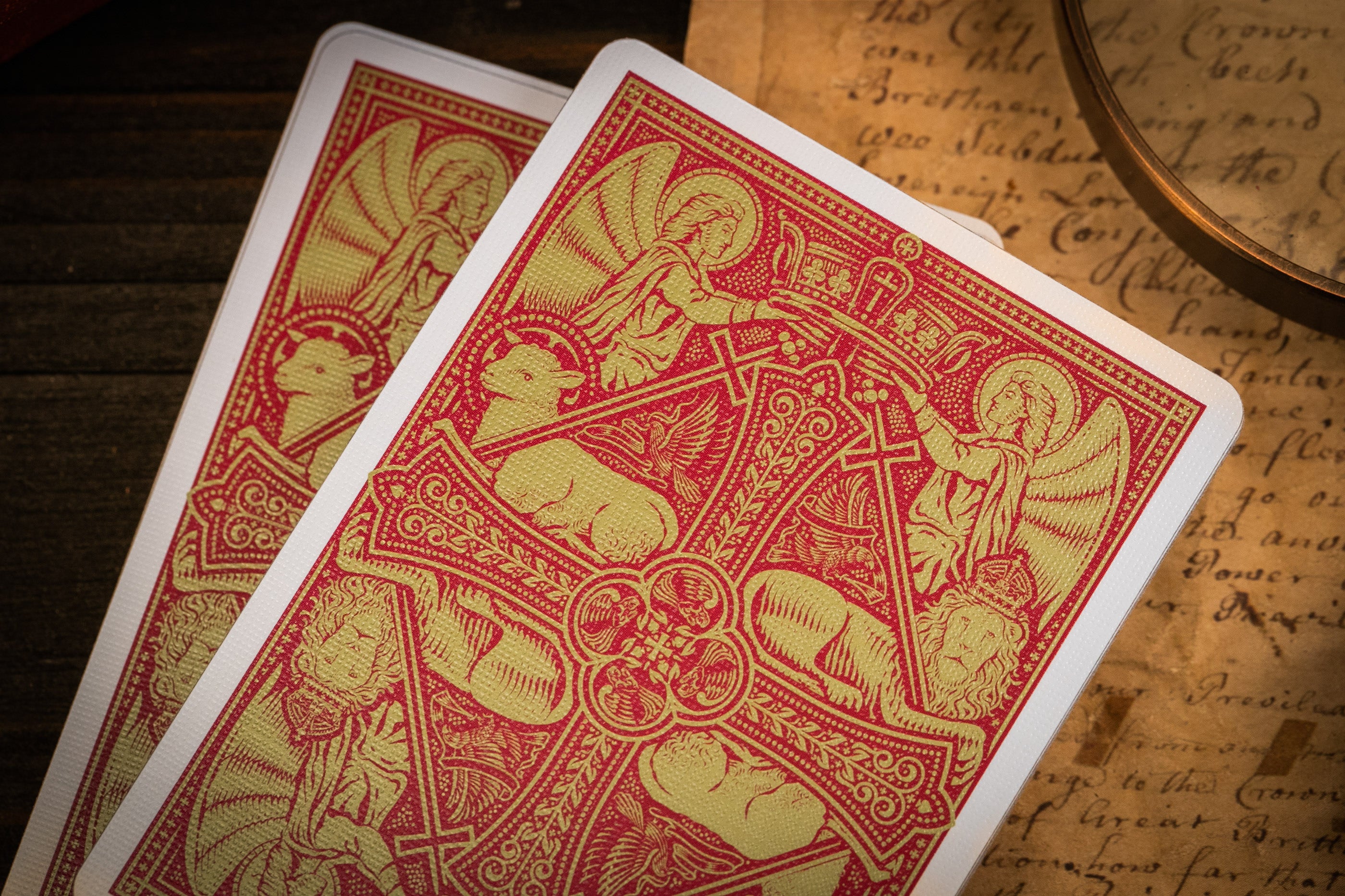 Premium The Cross Playing Cards - Maroon Martyrs Edition | Elegant & Durable Deck for Poker, Magic Tricks & Collectors | Perfect for Game Nights, Gifts & Cardistry
